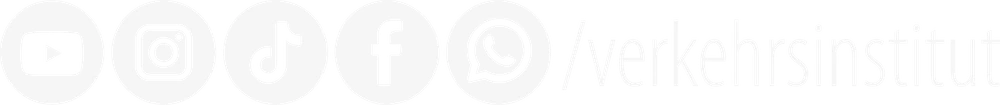 Verkehrs-Institut auf YouTube, Instagram, TikTok, Facebook und WhatsApp